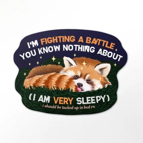 BoyPilot Goods Sticker: Sleepy Red Panda cover image