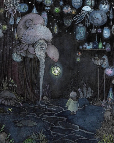 Stupid Animal Shop Art Print 8x10: The Lightkeeper cover image