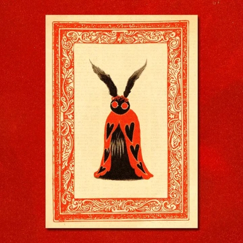 Soft Rat Studio Art Print 5x7: Romantic Mothman cover image