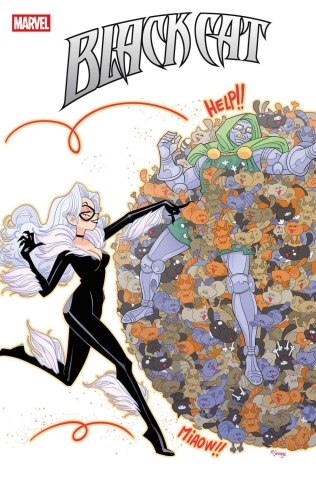 BLACK CAT #8 CVR C MARGUERITE SAUVAGE DOOM HOMAGE cover image