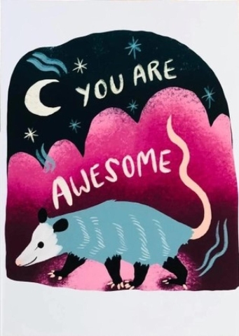 Bunny Dee Art Print 5x7: You Are Awesome cover image