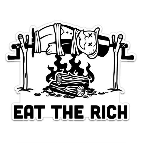 Harebrained! Sticker: Eat the Rich cover image