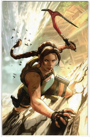 TOMB RAIDER SACRED ARTIFACTS #1 (of 4) TAURIN CLARKE FULL ART VARIANT cover image
