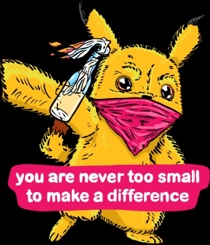 Microcosm Sticker: you are never too small to make a difference cover image