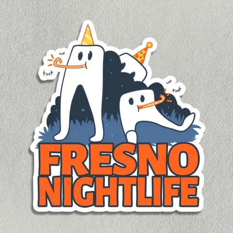 Salt Birch Sticker: Fresno Nightlife cover image