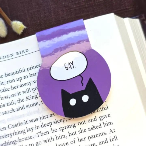 Salt Birch Magnetic Bookmark: Gay Black Cat cover image