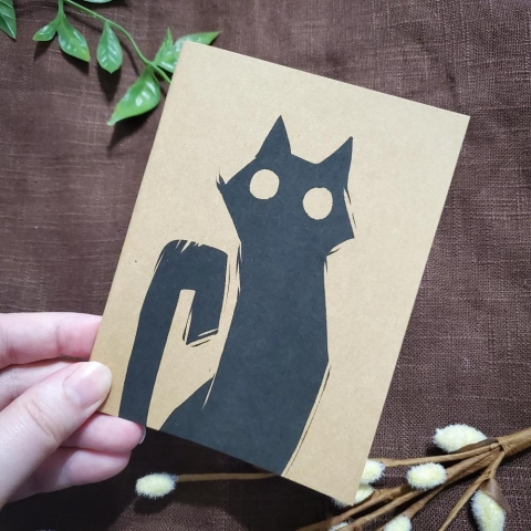 Salt Birch Notebook: Black Cat cover image