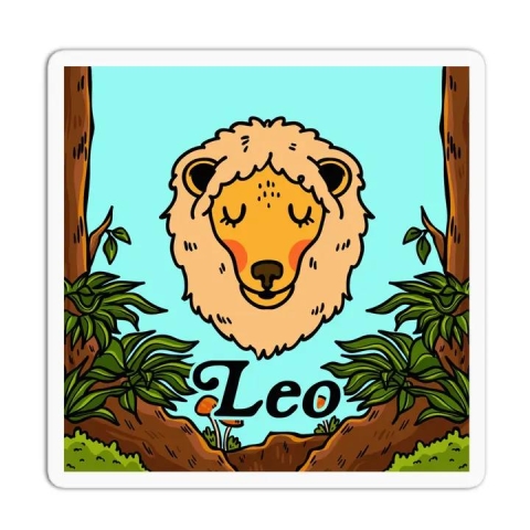 Girls Printing House Sticker: Zodiac Sign — Leo cover image