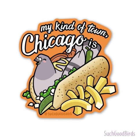 Such Good Birds Sticker: Chicago Hot Dog cover image