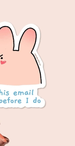 Wanderella Sticker: I Hope This Email Finds You Before I Do cover image