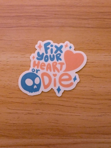 Sadsquatch Sticker: Twin Peaks — Fix Your Heart or Die cover image