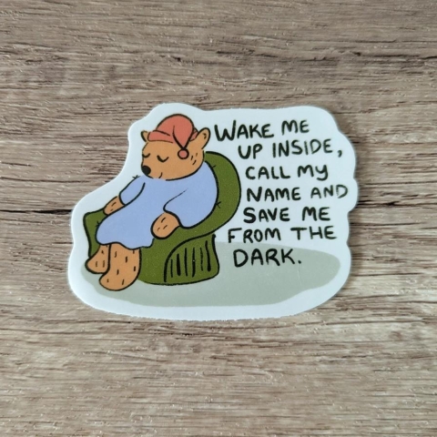 Sadsquatch Sticker: Sleepytime Tea Bear — Wake Me Up Inside cover image