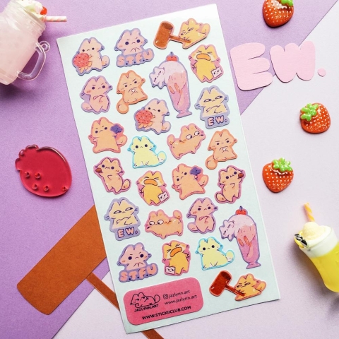 STICKII Sticker Sheet: All the Cattitude cover image