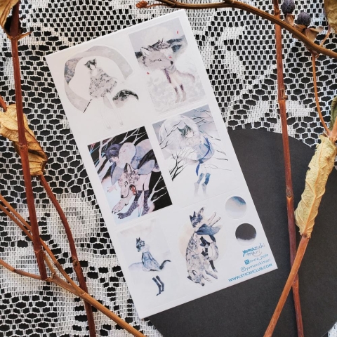 STICKII Sticker Sheet: Soft Howls of Winter cover image