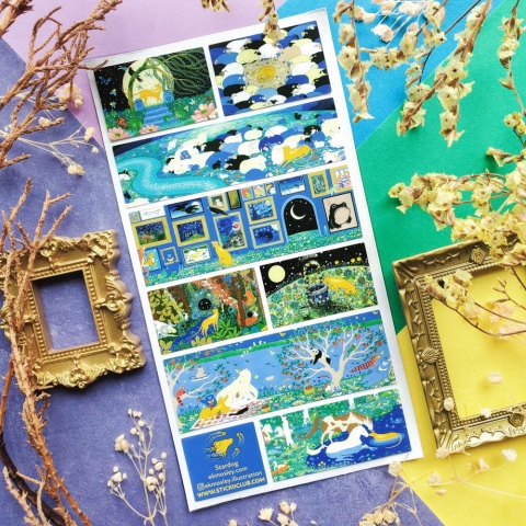 STICKII Sticker Sheet: Stardog's Stellar Adventures cover image