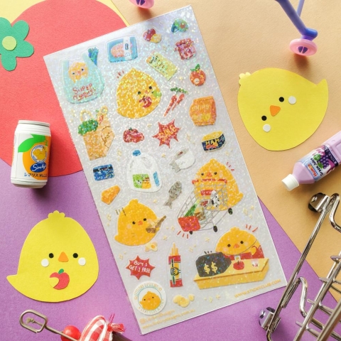 STICKII Sticker Sheet: Supermarket Chicks cover image