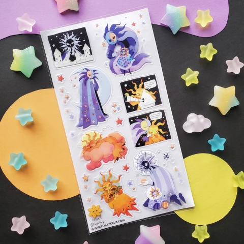 STICKII Sticker Sheet: When Day Meets Night cover image