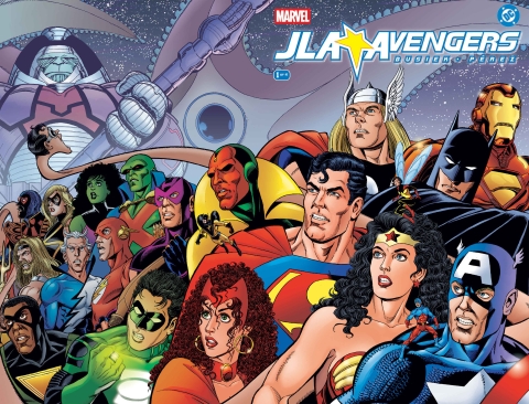 JLA AVENGERS FACSIMILE EDITION #1 (of 4) GEORGE PEREZ FOIL CVR cover image