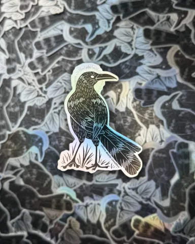 Elissa Marie Creative Sticker: Blackbird (Holographic) cover image