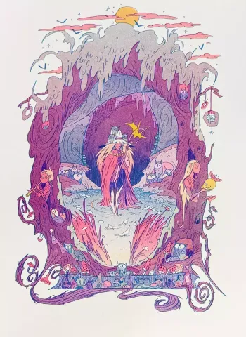 Natalie Andrewson Risograph 8.5x11: The Moon Witch cover image