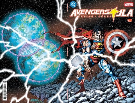 JLA AVENGERS FACSIMILE EDITION #4 GEORGE PEREZ FOIL CVR cover image