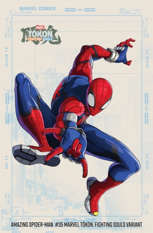 AMAZING SPIDER-MAN #35 MARVEL TOKON FIGHTING SOULS VAR cover image