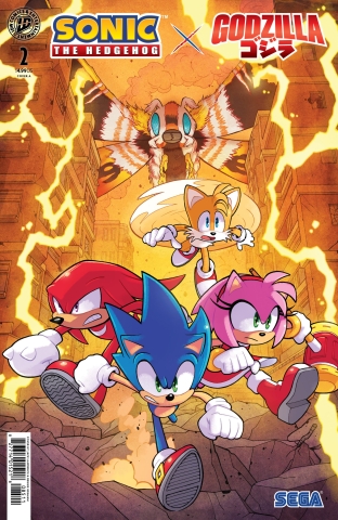 SONIC THE HEDGEHOG X GODZILLA #2 cover image