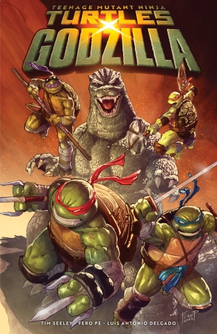 Teenage Mutant Ninja Turtles x Godzilla (SC) cover image