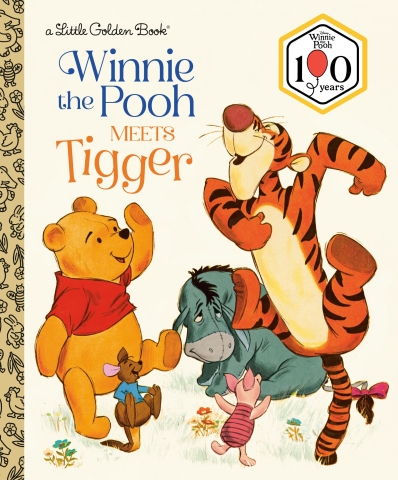 Winnie the Pooh Meets Tigger: A Little Golden Book cover image