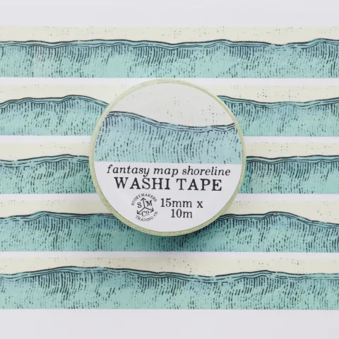 Kingdom of Threads Washi Tape: Mapmaker Series — Fantasy Shoreline cover image