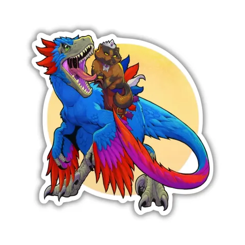 Kingdom of Threads Sticker: Dungeon Crawler Carl — Princess Donut and Mongo cover image