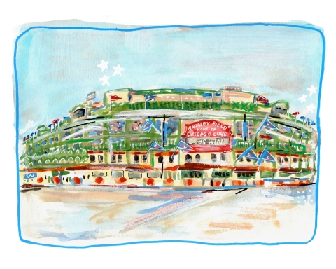 Rachel Reynolds Art Print 8x10: Wrigley Field cover image