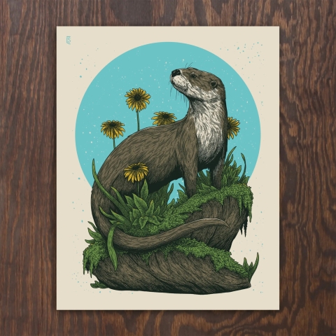 Logan Schmitt Art Print 11x14: River Otter cover image
