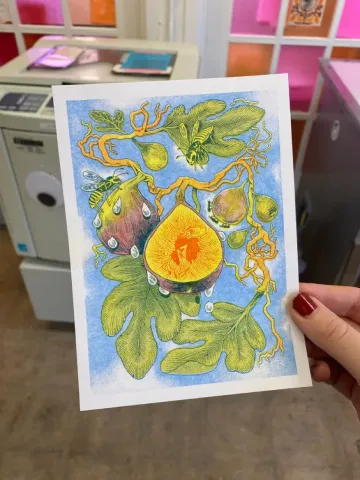 Altargokart Risograph 5x7: Fig Wasp cover image