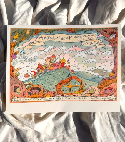 Natalie Andrewson Risograph 11x15: Go Together into the Unknown cover image
