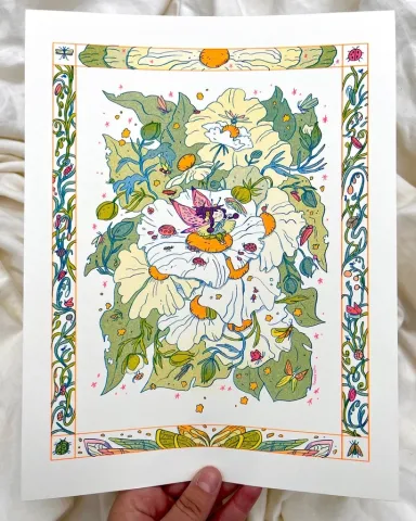 Natalie Andrewson Risograph 8.5x11: Bug Fairy cover image