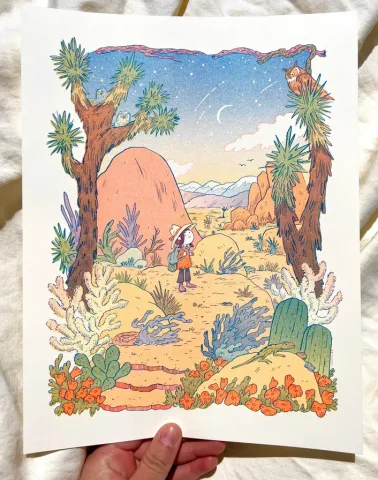Natalie Andrewson Risograph 8.5x11: Desert Dreams cover image