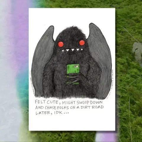 Shapelessflame Art Print 5x7: Felt Cute Mothman cover image
