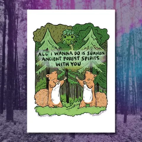 Shapelessflame Art Print 5x7: Summoning Ancient Forest Spirits cover image
