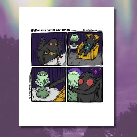 Shapelessflame Art Print 8x10: Evenings with Mothman cover image
