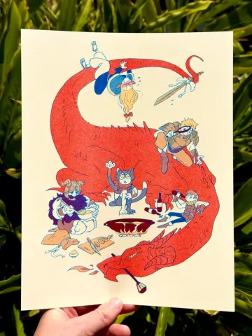 coralroot Risograph 8.5x11: Dungeon Meshi cover image