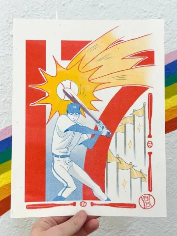coralroot Risograph 8.5x11: Shohei Otani cover image