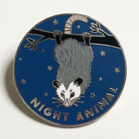 Strike Gently Enamel Pin: Night Animal cover image