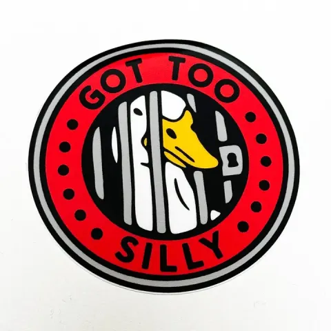 Strike Gently Sticker: Goose Got Too Silly cover image