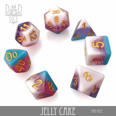 DND Dice: 7-Die Set (Resin) — Jelly Cake cover image