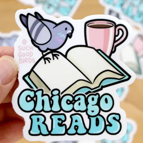 Such Good Birds Sticker: Chicago Reads Pigeon cover image