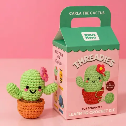 Crochet Kit for Beginners: Carla the Cactus cover image