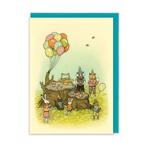 Nimasprout Greeting Card: Woodland Celebration cover image