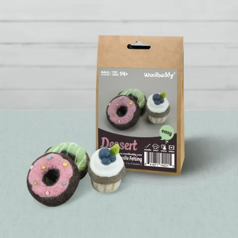 Woolbuddy Needle Felting Kit: Donut & Cupcake cover image