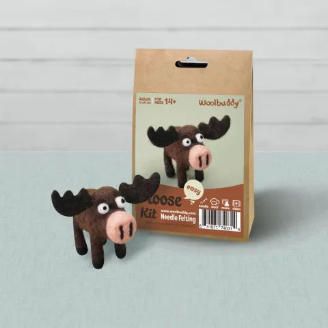 Woolbuddy Needle Felting Kit: Moose cover image